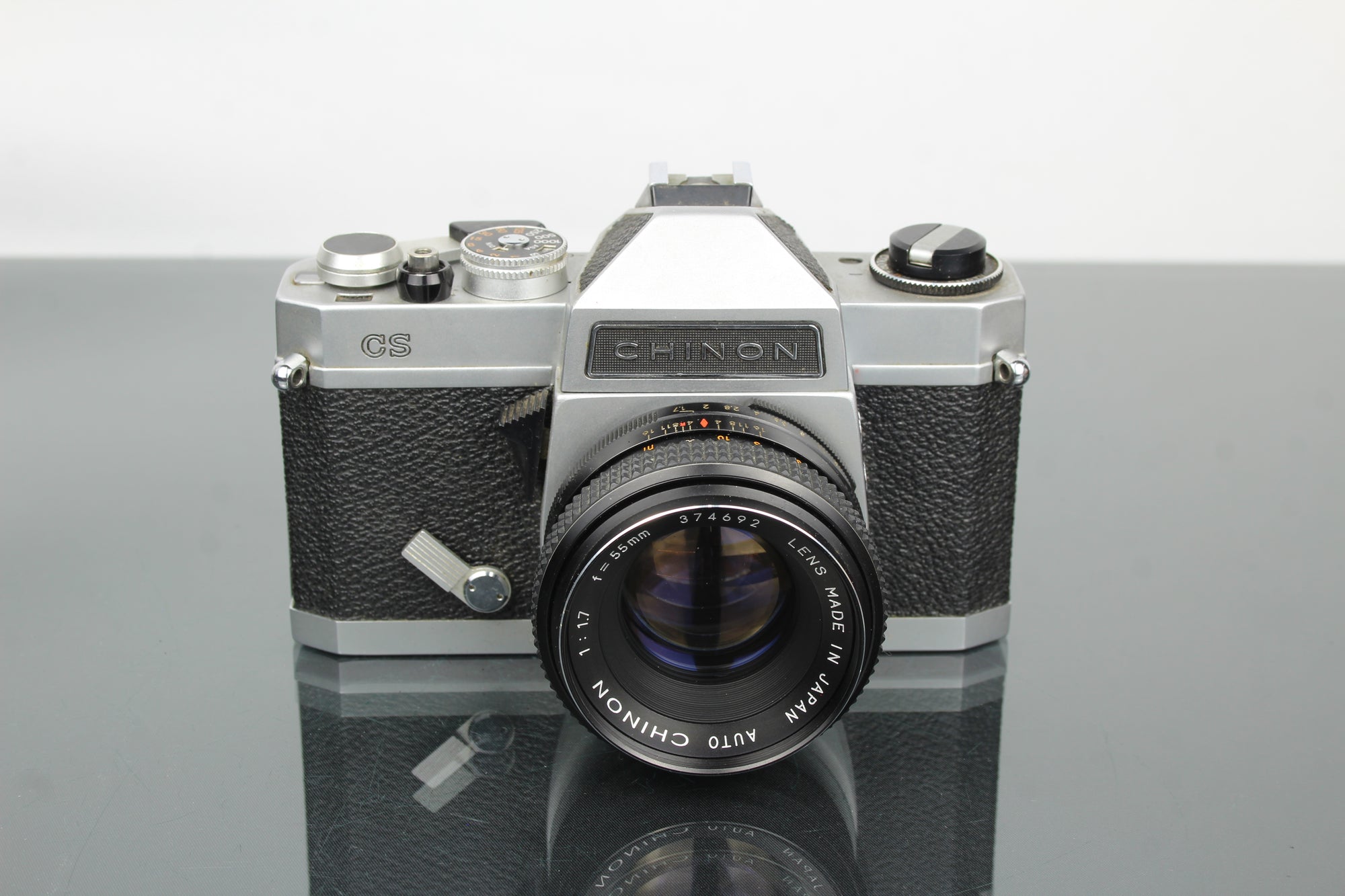 Chinon CS + obiektyw Chinon 55mm 1.7