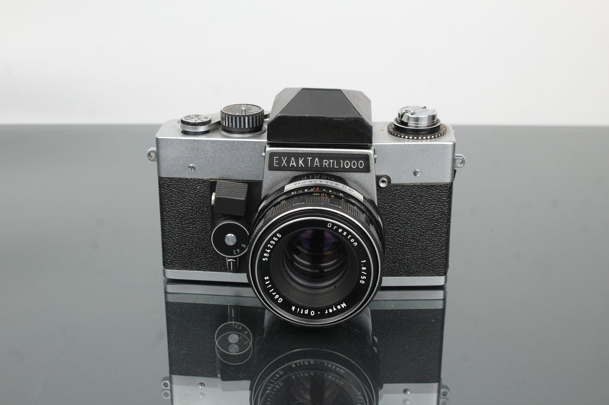 Exakta RTL1000 + obiektyw Oreston 1.8/50