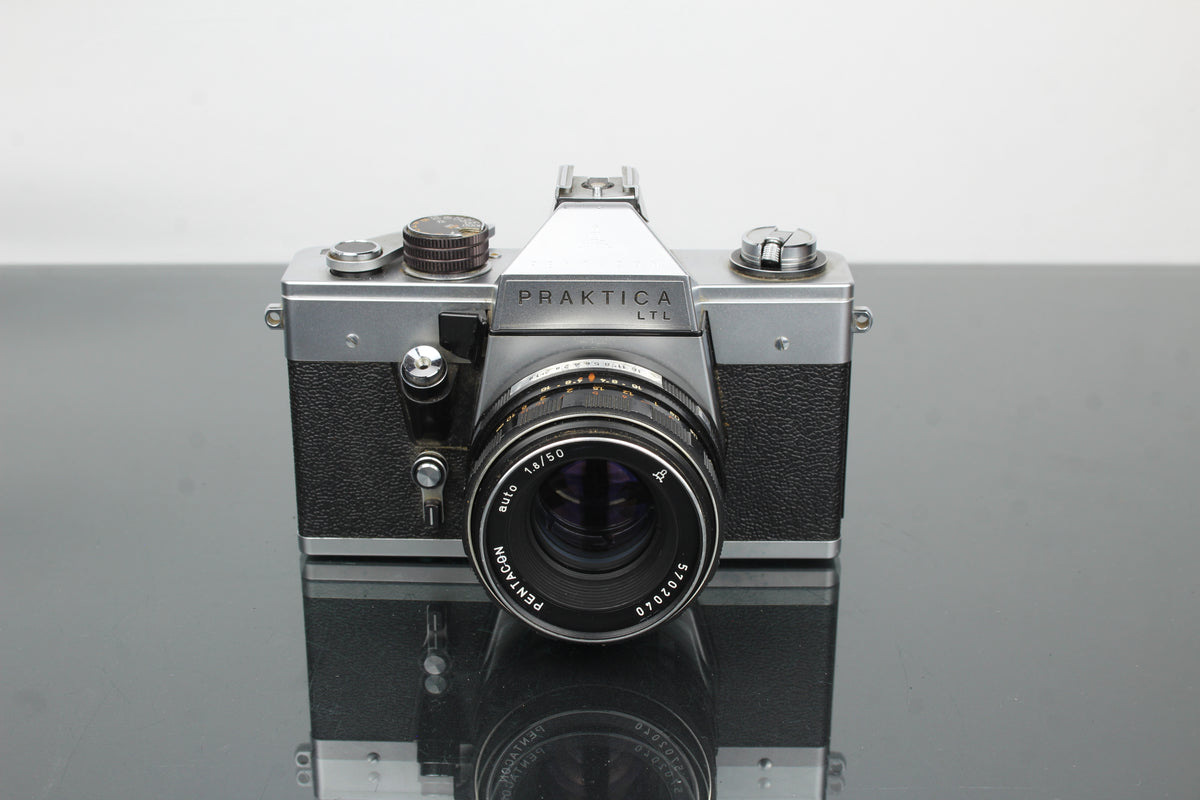 <tc>Praktica</tc> LTL + Obiektyw Pentacon 1.8/50