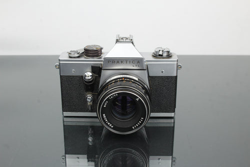 <tc>Praktica</tc> LTL + Obiektyw Pentacon 1.8/50