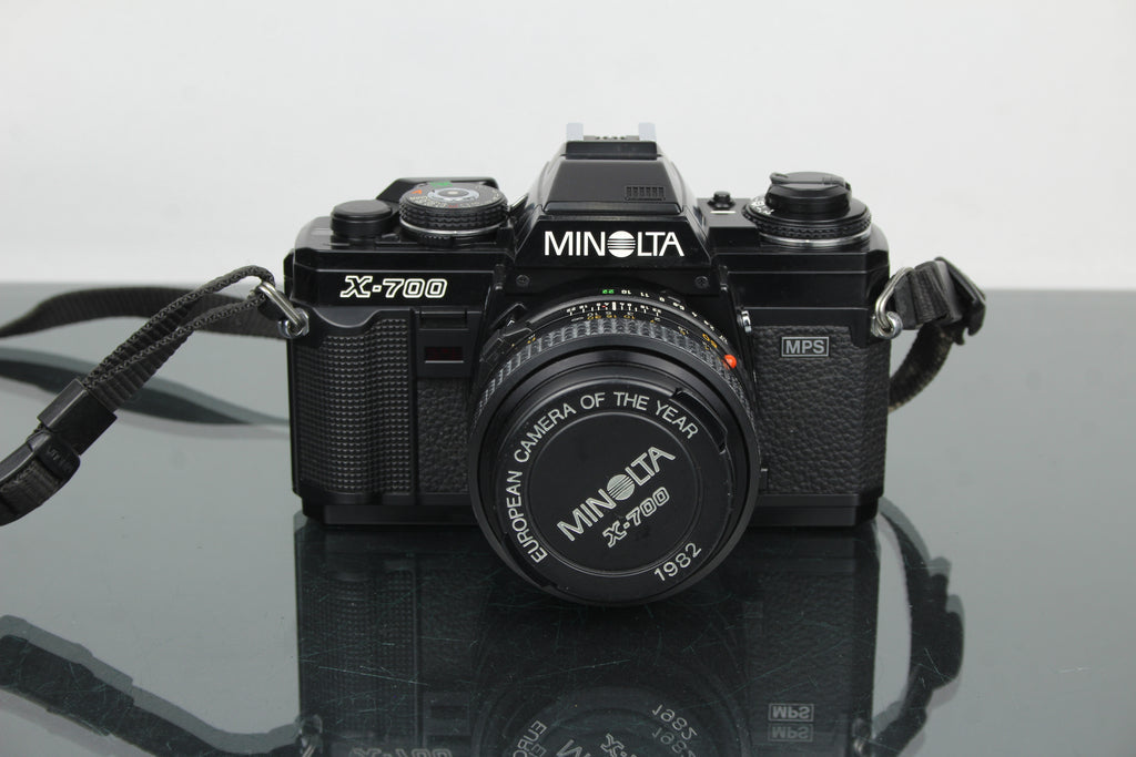 Minolta X-700 + obiektyw MD 50mm 1:1.7