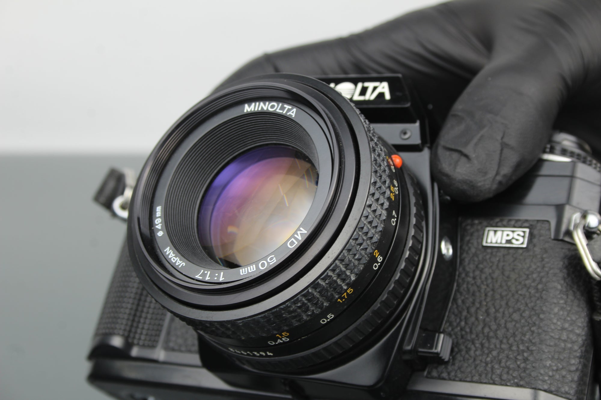 Minolta X-700 + obiektyw MD 50mm 1:1.7