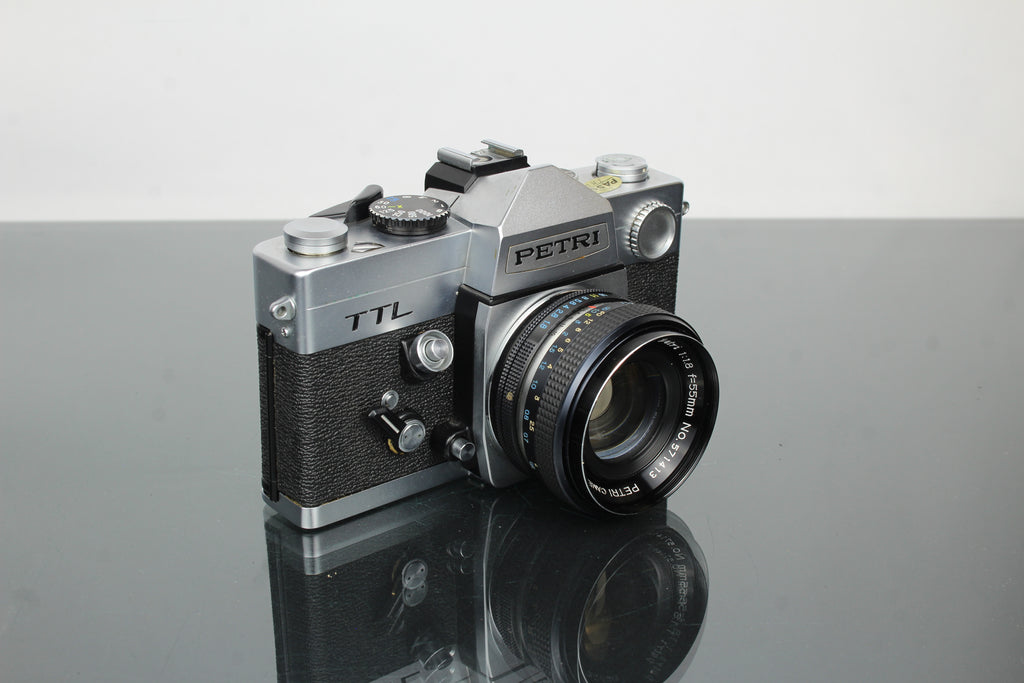 Petri TTL + 55mm 1.8 obiektyw Petri
