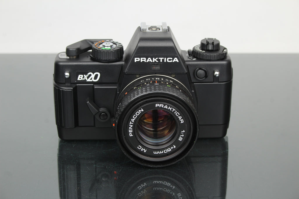 Practica BX20 + Pentacon <tc>Praktica</tc> obiektyw 50mm 1.8